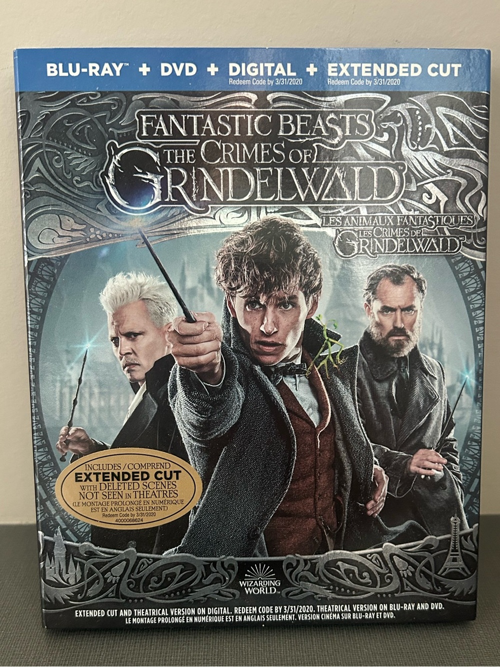 Fantastic Beasts: The Crimes of Grindelwald Blu Ray Disc Set Harry Potter